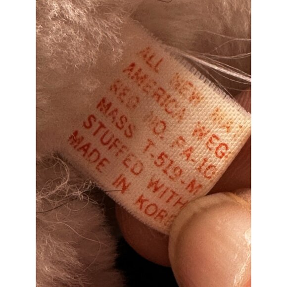 Plush White Pink Pig Mouse American Wego 1968 1960s RARE 8” Stuffed Animal READ - Picture 7 of 16